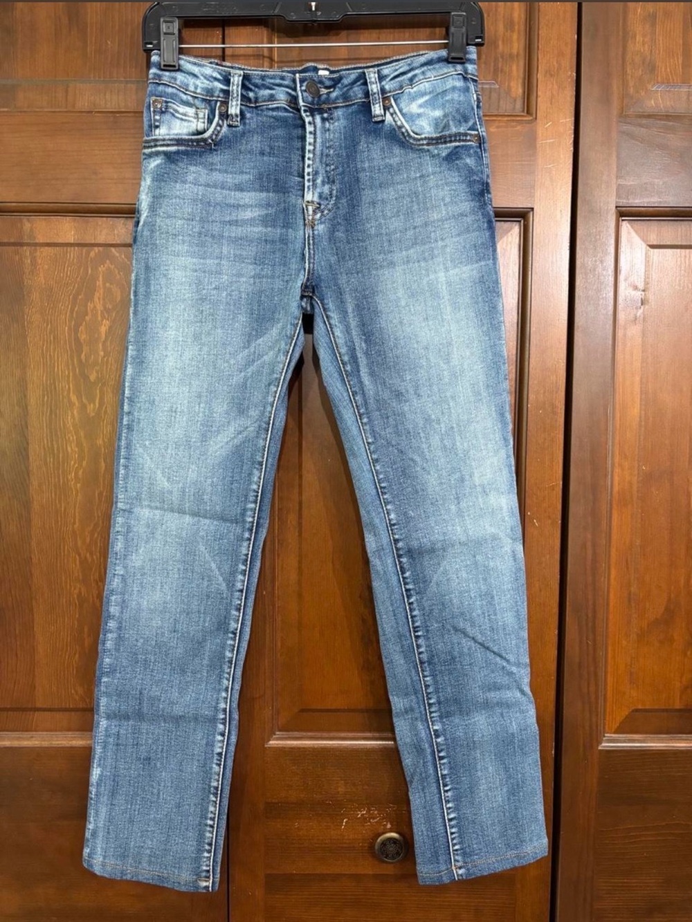 7 For All Mankind Kids Medium Wash Slim Jeans